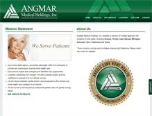 Tablet Screenshot of angmarmedical.com